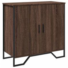 Vidaxl Komoda rjav hrast 78x35,5x74,5 cm inženirski les