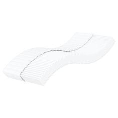 shumee vidaXL Vzmetnica iz pene bela 80x220 cm trdota H2 H3