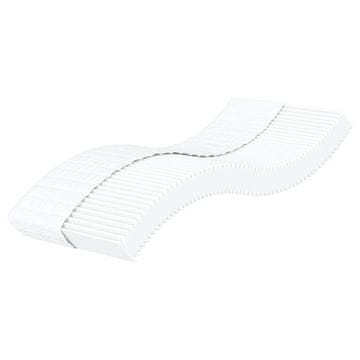 shumee vidaXL Vzmetnica iz pene bela 80x220 cm trdota H2 H3