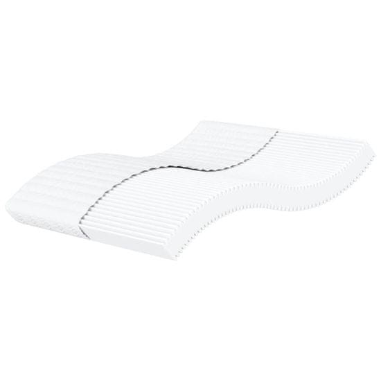 shumee vidaXL Vzmetnica iz pene bela 180x220 cm trdota H2 H3