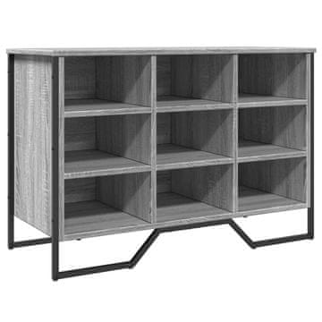 Vidaxl Omarica za čevlje siva sonoma 90x38x61,5 cm inženirski les