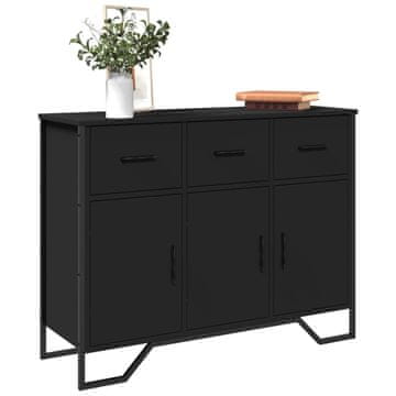 Vidaxl vidaXL Omarica, črna, 97 x 32,5 x 74,5 cm, material na osnovi lesa
