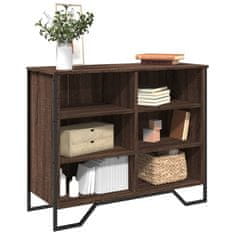 Vidaxl Komoda rjav hrast 91x35,5x74,5 cm inženirski les
