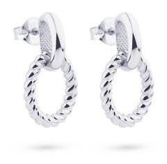 Cutie Jewellery Modni uhani iz belega zlata Z5028-20-X-2