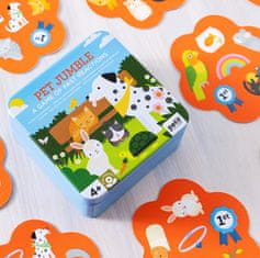 Petit collage Igra hitre reakcije Hišni ljubljenčki v škatli