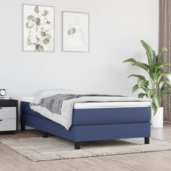 shumee vidaXL Otroška vzmetnica z žepkasto vzmetjo modra 80x160 cm blago