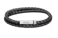 Hugo Boss Elegantna usnjena dvojna zapestnica 1580489 (Dolžina 19 cm)