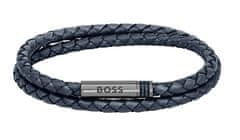 Hugo Boss Elegantna usnjena dvojna zapestnica 1580494 (Dolžina 19 cm)