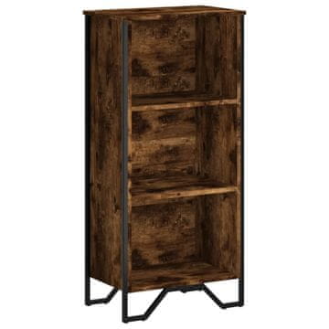 Vidaxl Knjižna omara dimljeni hrast 50x31x106 cm inženirski les