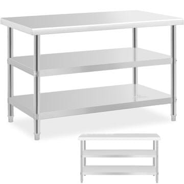 shumee Miza, centralna jeklena delovna plošča, 2 polici, 120 x 70 cm, do 200 kg