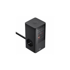 BASEUS polnilna postaja, 6 priključkov 2xAC, 2xUSB, 2xUSB-C, 35W