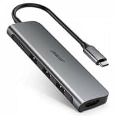 Ugreen CM136 HUB adapter USB-C v HDMI + 3xUSB 3 +PD