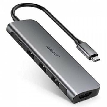 Ugreen CM136 HUB adapter USB-C v HDMI + 3xUSB 3 +PD
