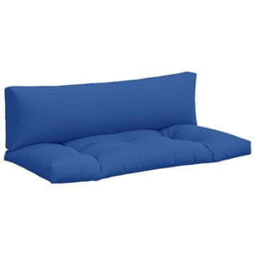 Vidaxl Blazine za palete 2 kosov modro blago