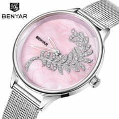 Benyar Ženska ročna ura Blossom Metal Silver