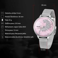 Benyar Ženska ročna ura Blossom Metal Silver