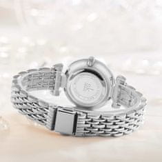 Shengke Ženska ročna ura Pearl Silver