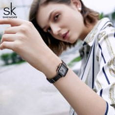 Shengke Ženska ročna ura Luxe Black