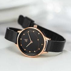 Shengke Ženska ročna ura Radiance Black