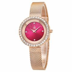 Shengke Ženska ročna ura Glitter Red