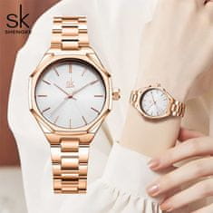 Shengke Ženska ročna ura Quantum Rose Gold