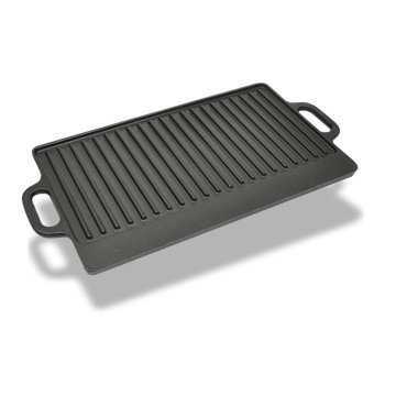 Vidaxl Litoželezna žar plošča obojestranska 50x23 cm