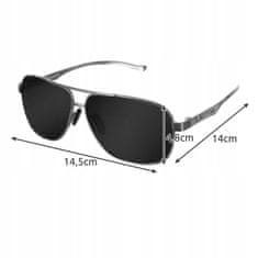 Malatec Unisex modna polarizirana sončna očala UV 400 filter inox