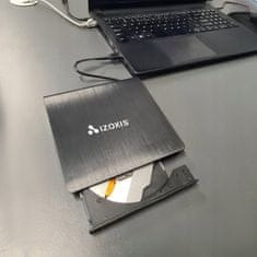 Izoksis Prenosni zunanji pogon CD+DVD zapisovalnik USB 3.0