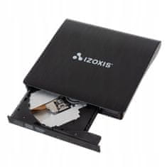 Izoksis Prenosni zunanji pogon CD+DVD zapisovalnik USB 3.0