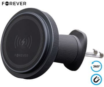 Forever MACH-200 magnetni avto nosilec/polnilec za telefon, 15 W