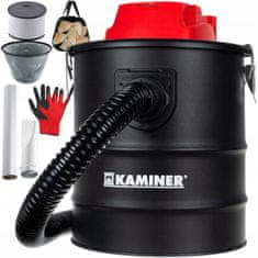 Kaminer HEPA Industrijski kaminski sesalnik 15L za pepel 1200W + torba za drva