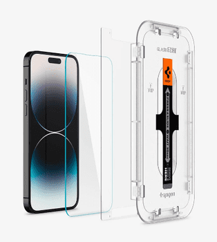  Spigen EZ Fit zaščitno steklo, za iPhone 14 Pro Max, 2/1
