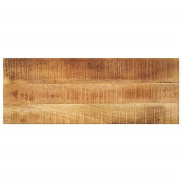 shumee vidaXL Mizna plošča 80x20x2,5 cm pravokotna grob trden mangov les