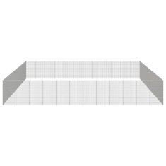 Vidaxl Ograda za živali na prostem z 48 paneli 54x100 cm železo