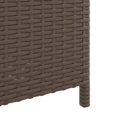 Vidaxl Koš za smeti rjav 40x40x80 cm poli ratan