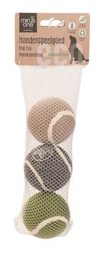 Beeztees Minus One igrača za pse žogica za tenis 3ks premer 6cm