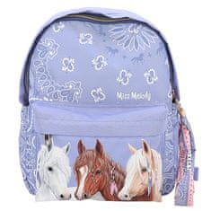 Miss Melody Batůžek s přívěskem , Fialový, bandana vzor, 3 koně