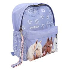 Miss Melody Batůžek s přívěskem , Fialový, bandana vzor, 3 koně