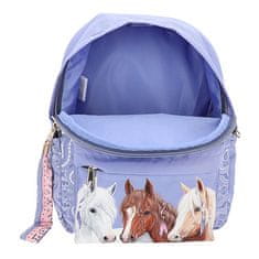 Miss Melody Batůžek s přívěskem , Fialový, bandana vzor, 3 koně