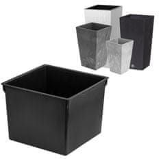 botle Komplet 2x črn 3 L kvadratni vložek za lončke Prosperplast H 32,5 cm