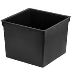 botle Komplet 2x 8 L kvadratnih vložkov črne barve za lonce Prosperplast H 42 cm