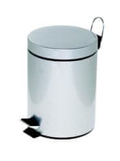 Alco Koš za smeti s pedalom, 5l, srebrn