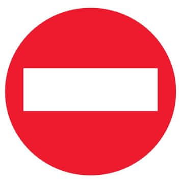 Apli Nalepka Prepovedan dostop 114 x 114 mm