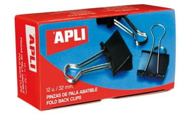 Apli Spenjalke za blok papirja, 41 mm 12 kos