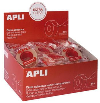 Apli Lepilni trak, prosojen, 19 mm x 33 m bel, folija - zaloga spet oktobra!