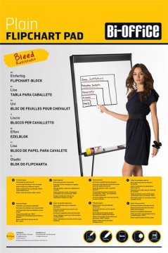 Bi-Office Blok za belo tablo 70g, 20 listov 65 x 98 cm, 5 KOS
