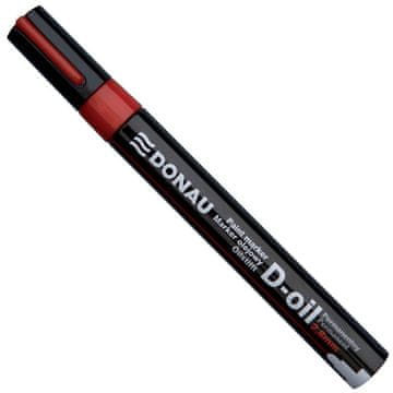 Donau Marker oljni D-oil 2,8mm rdeč, 12 KOS