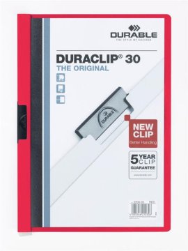 Durable Mapa Duraclip (2200) A4 rdeča