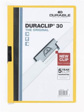 Durable Mapa Duraclip (2200) A4 rumena