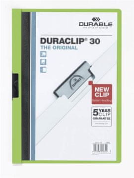 Durable Mapa Duraclip (2200) A4 zelena